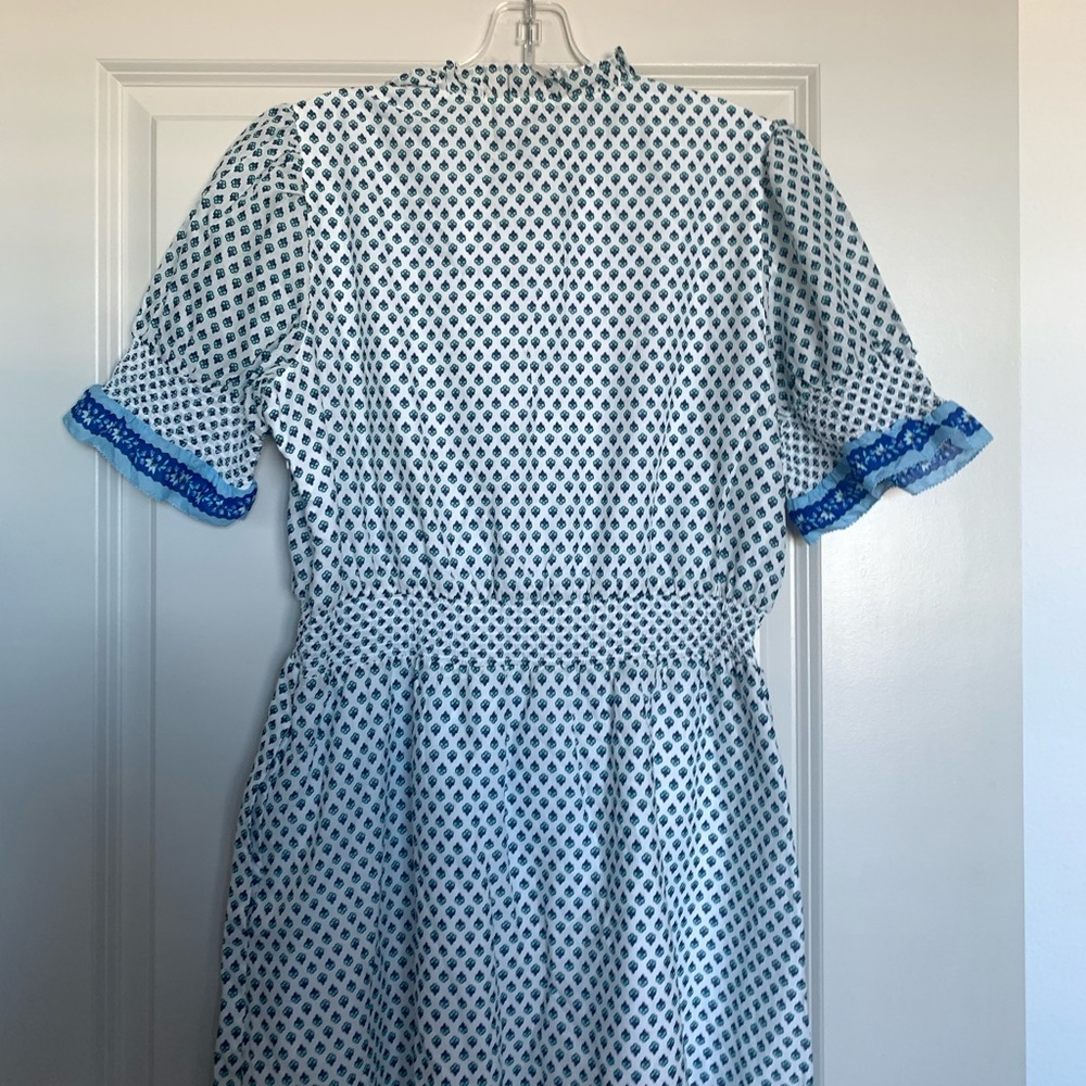 J. Crew Smocked ruffle dress in cotton voile - Picture 5 of 9